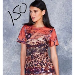 IN SEARCH OF Blackmilk Labyrinth Tee Dress